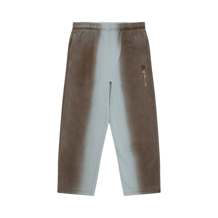 AAPE Moonface Logo Sweat Pants "Blue/Brown"