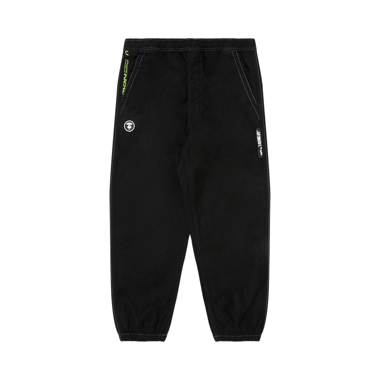 AAPE Moonface Tapered Relaxed Pants "Black"