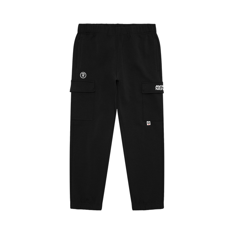 AAPE Now Moonface Cargo Sweat Pants "Black"
