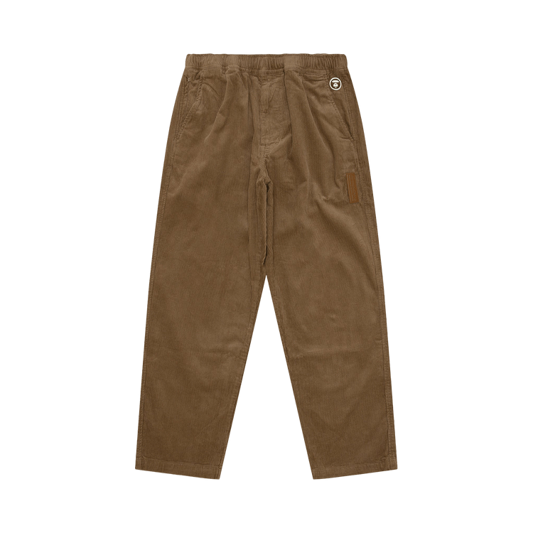AAPE Now Moonface Logo Woven Pants "Beige"