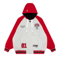 AAPE Moonface Embroidered Reversible Zip-Up Hoodie "Red/Light"