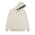 AAPE Now Zip-Up Hoodie "White/Heather"
