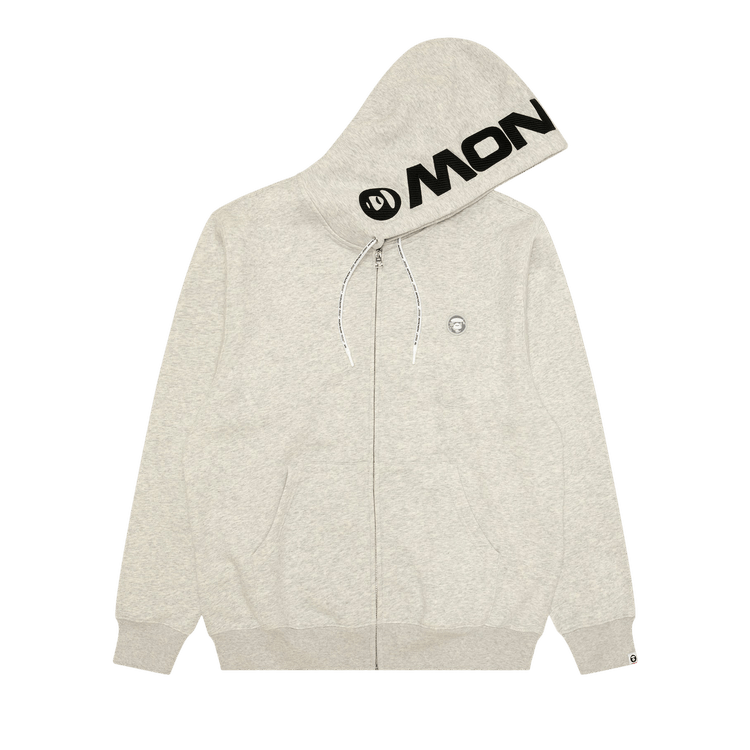 AAPE Now Zip-Up Hoodie "White/Heather"