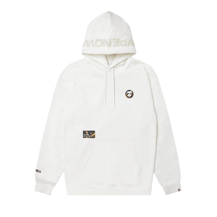 AAPE Moonface Camo Patch Hoodie "Ivory"