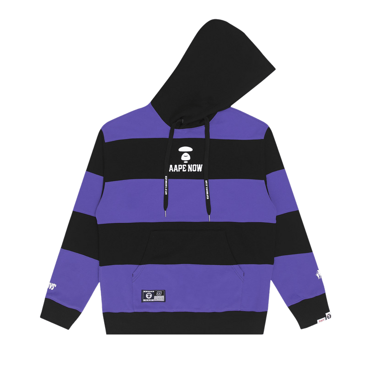 AAPE Striped Hoodie "Black"