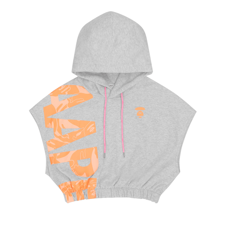 AAPE Moonface Sleeveless Hoodie "Grey/Heather"
