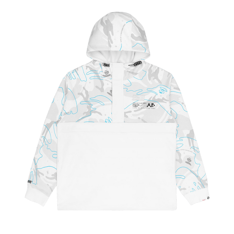AAPE Logo Camo Hoodie "White"