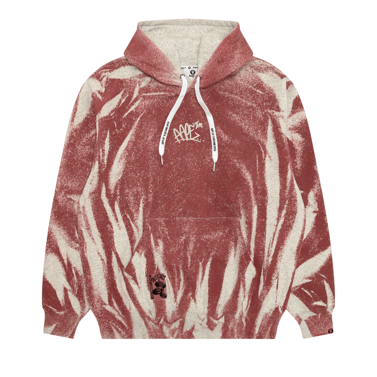 AAPE Logo Graphic Hoodie "Red/Orange"