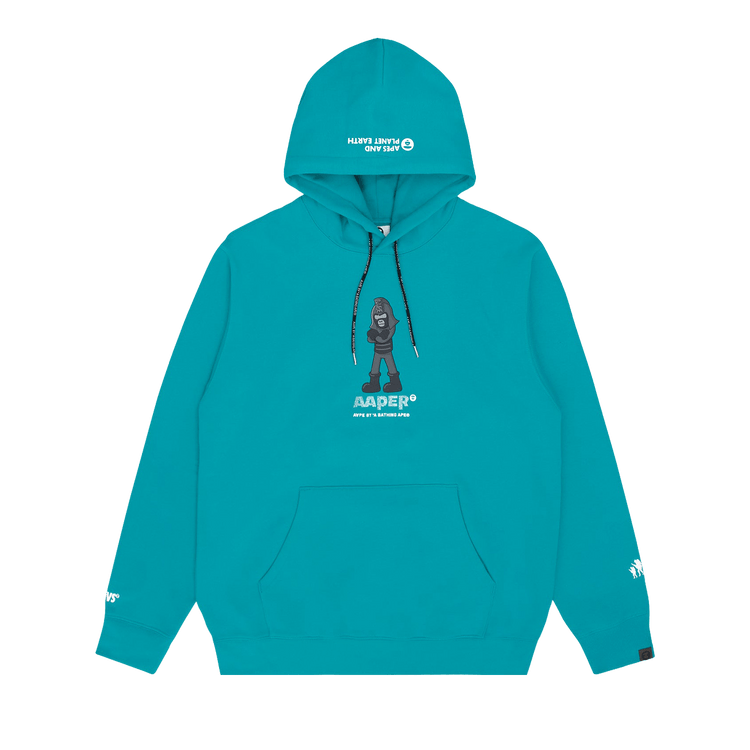 AAPE Graphic Icon Hoodie "Green/Blue"