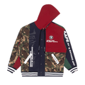 AAPE Buttoned Hoodie "Navy"