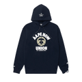 AAPE Moonface Printed Hoodie "Navy"