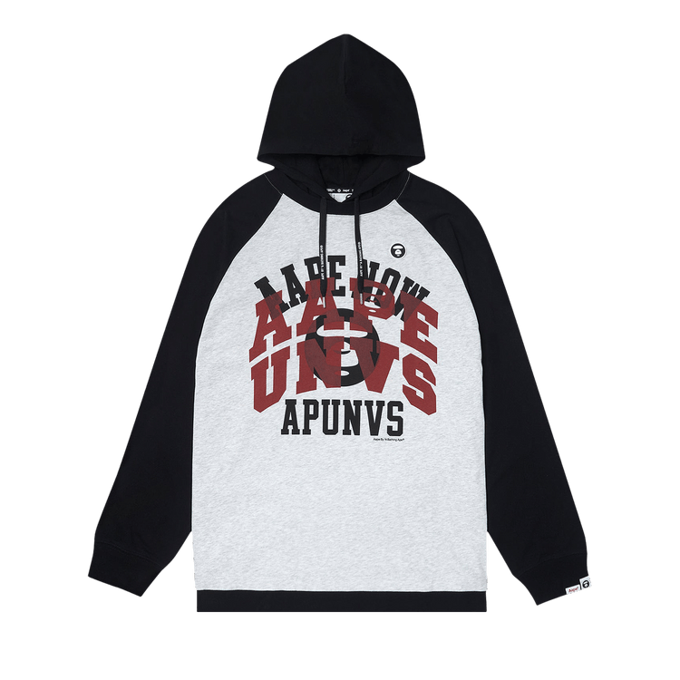 AAPE Moonface Raglan Hoodie "Black"