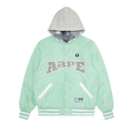 AAPE Moonface Reversible Hooded Snap-Button Jacket "Green/Light"