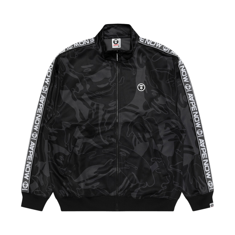AAPE Now Moonface Camo Zip-Up Jacket "Black/Multi"