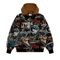 AAPE Logo Graffiti Print Hooded Jacket "Multi"