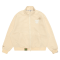 AAPE Moonface Fleece Zip-Up Jacket "Ivory"
