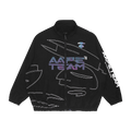 AAPE Moonface Gradient Printed Jacket "Black"