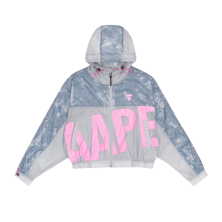 AAPE Moonface Hooded Lightweight Jacket "Grey"