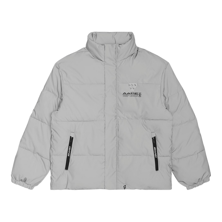 AAPE Moonface Patch Padded Jacket "Grey/Green"