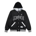 AAPE Moonface Reversible Hooded Snap-Button Jacket "Black"