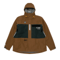 AAPE Moonface Convertible Utility Hooded Jacket "Brown/Light"