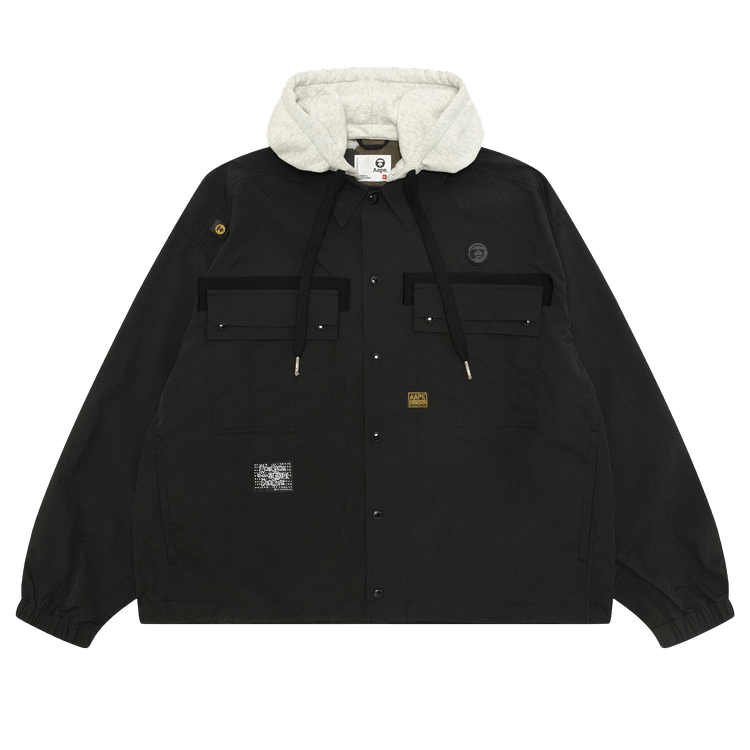 AAPE Hooded Utility Jacket "Black/Light"