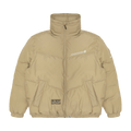 AAPE Moonface Stand-Collar Padded Jacket "Ivory/Grey"