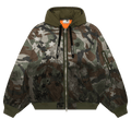 AAPE Hooded Bomber Jacket "Green/Multi"