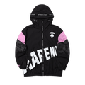 AAPE Panelled Sleeve Zip Jacket "Black"