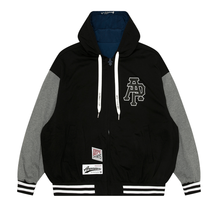 AAPE Logo Zip-Up Hooded Jacket "Black"