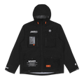 AAPE Moonface Hooded Utility Jacket "Black"