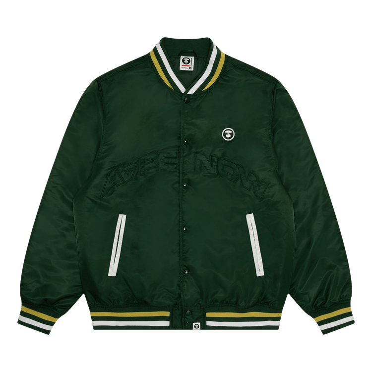 AAPE Now Moonface Logo Jacket "Green/Dark"