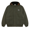 AAPE Moonface Hooded Down Jacket "Khaki/Grey"