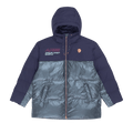 AAPE Moonface Panelled Down Jacket "Navy"