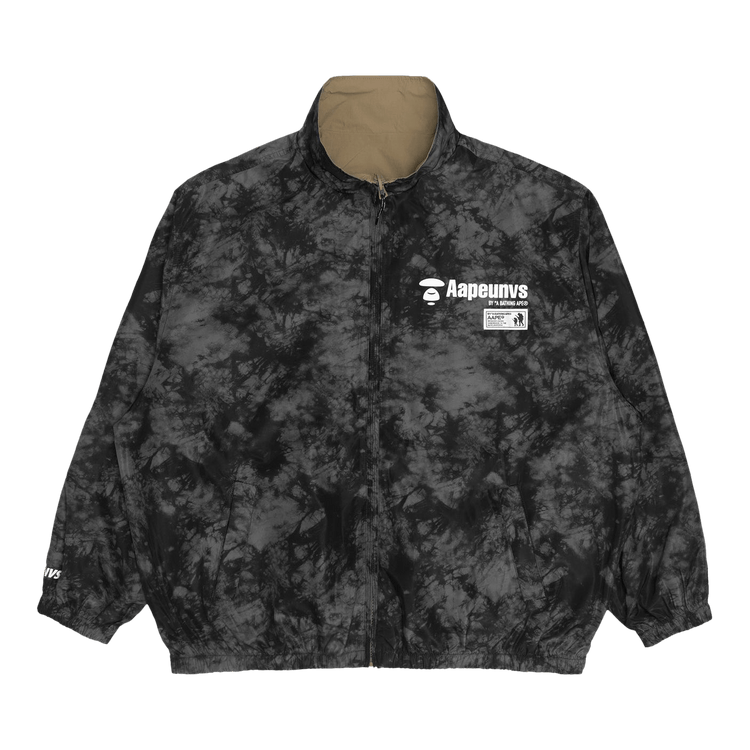 AAPE Moonface Reversible Zip Jacket "Black"