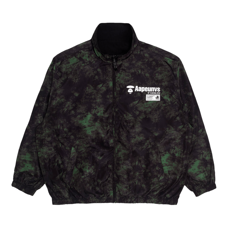 AAPE Moonface Reversible Zip Jacket "Khaki"