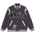 AAPE Moonface Patch Jacket "Grey/Purple"