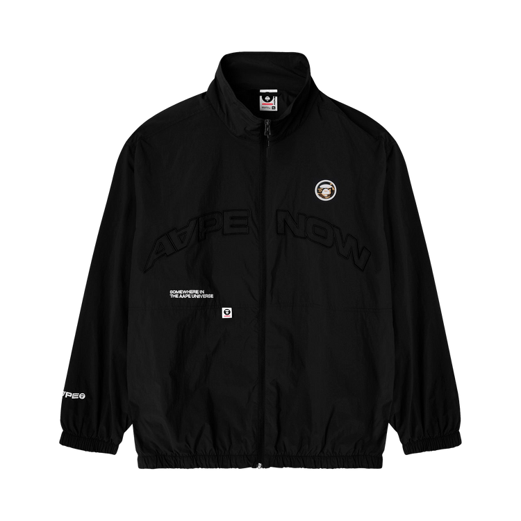 AAPE Moonface Patch Nylon Jacket "Black"