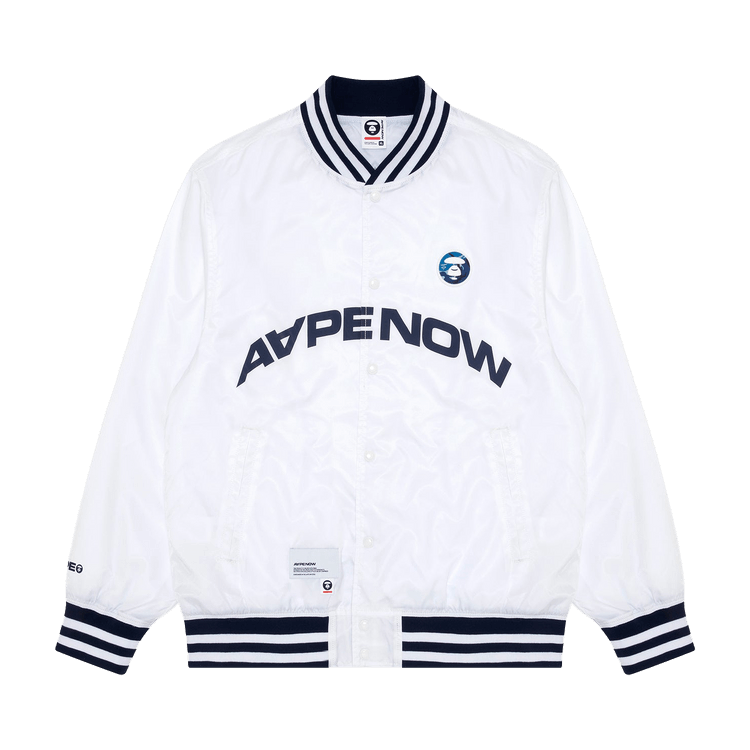 AAPE Moonface Patch Printed Jacket "White"