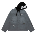 AAPE Hooded Button Down Jacket "Grey"