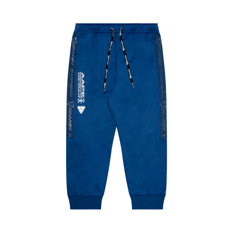AAPE Moonface Patch Jersey Sweatpants "Blue"