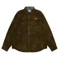 AAPE Moonface Logo Long Sleeve Shirt "Brown/Blue"
