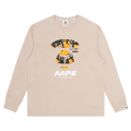 AAPE Moonface Camo Graphic Long-Sleeve Tee "Beige/Light"