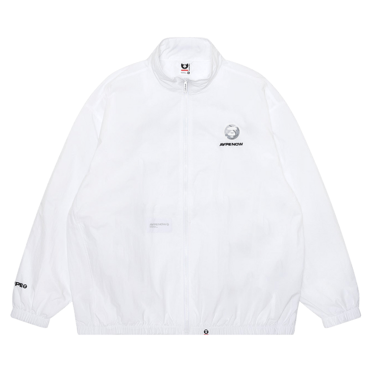AAPE Moonface Patch Nylon Blouson "White"