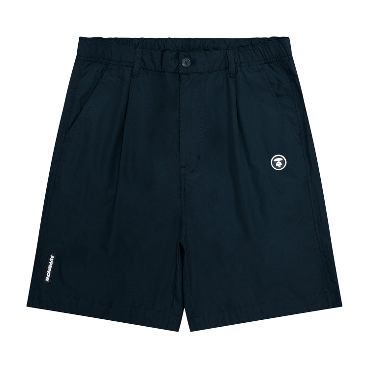 AAPE Now Moonface Logo Shorts "Navy/Dark"