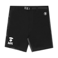 AAPE Moonface Belted Camo Shorts "Black"