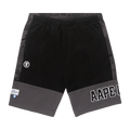 AAPE Moonface Camo Panelled Sweat Shorts "Black"