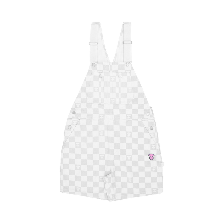 AAPE Checked Dungaree "White"