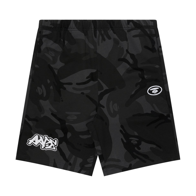 AAPE Moonface Sweatshorts "Black/Multi"