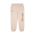 AAPE Moonface Patch Sweatpants "Beige/Grey"